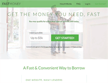Tablet Screenshot of fastmoney.com